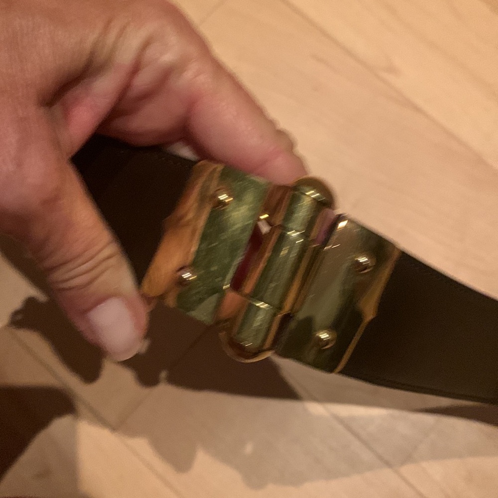 Hermes Brown Leather Belt with Gold Buckle - Picture 4 of 9